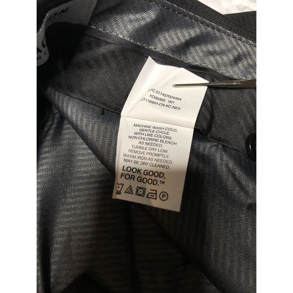 Kenneth Cole REACTION TIC WEAVE SLIM FIT DRESS PANT 30W 32L - Picture 10 of 12